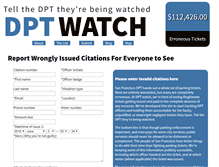 Tablet Screenshot of dptwatch.com